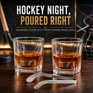 Hockey Whiskey Stones Set 7pcs 4 Hockey Puck Chill Stones With Cooling Gel Hockey Stick Tongs 2 Clas