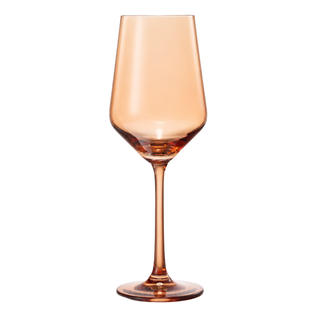 Wine Glass Single Make Your Own Set Colorful Yellow Colored Large 12 Oz Glass Unique Italian Style T
