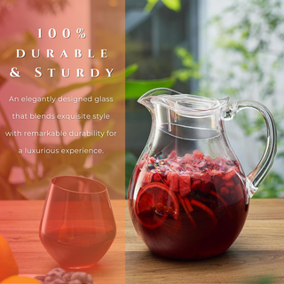 Sangria Drink Mix Acrylic Beverage Pitcher With Lid 72 Oz Homemade Make Your Own Sangria Dried Fruit