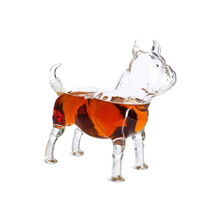 Dog Pug Whiskey And Wine Decanter Premium Barware Gift Elegant Drinkware Collection