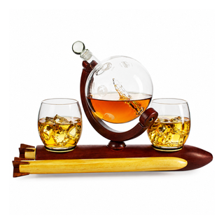 Rocket Whiskey Decanter Set Premium Barware Gift Elegant Drinkware Collection