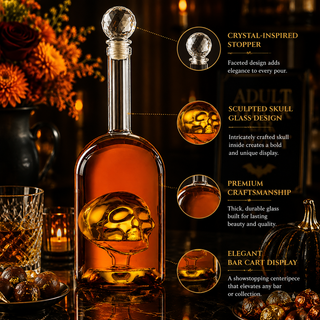 Skull Bottle Premium Barware Gift Elegant Drinkware Collection