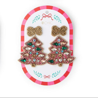 2 Chic Festive Christmas Earrings - Boutique Bella Bellaearrings