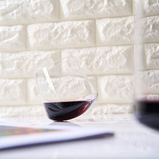 Rolling Un Spillable Stemless Spinning Aerating Wine Glasses Set Of 2 Spill Proof Aerating Wine Glas