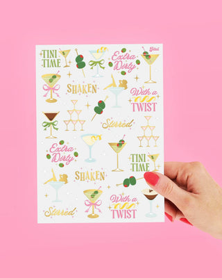 Extra Dirty Martini Temporary Tattoos | 50 Pack, Cheers