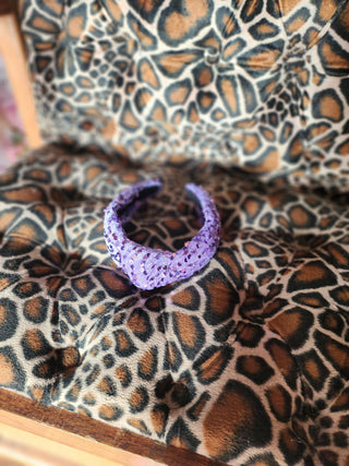 Velvet Purple Sequin Headband
