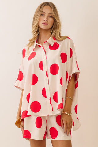 Sweet Spot Short Set Red