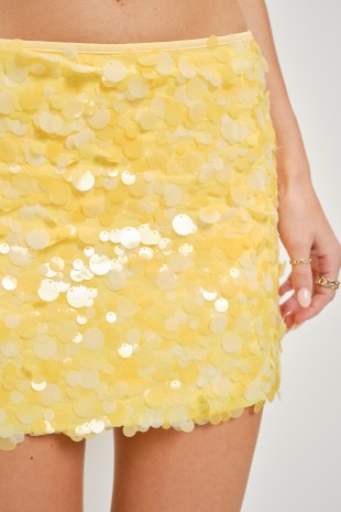 Walking On Sunshine Sequin Skort
