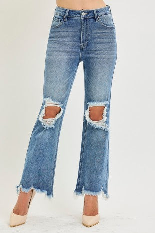 Distressed Knee Jeans