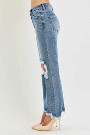 Distressed Knee Jeans
