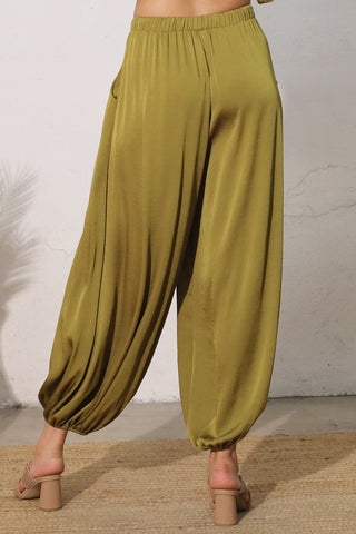Dune Dream Balloon Pants - Moss