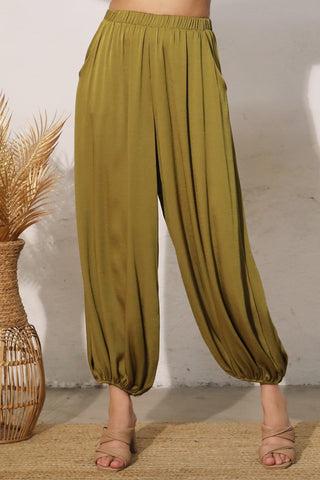 Dune Dream Balloon Pants - Moss