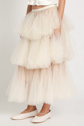 Tiered Tulle Maxi