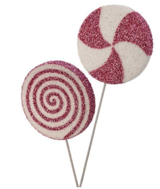 26" Glitter Lollipop on a Stick - Boutique Bella BellaChristmas Decor