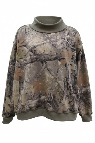 Backwoods Chic Camo Mockneck
