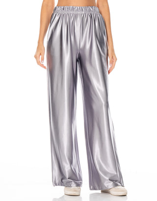 Platinum Shine Satin Joggers