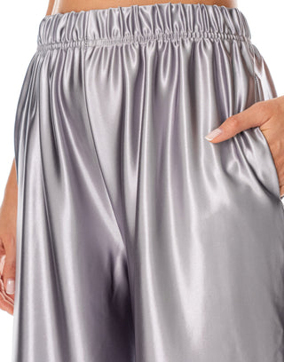 Platinum Shine Satin Joggers