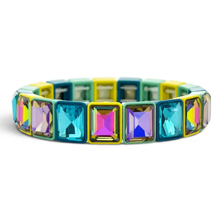 Rectangle Mint Stretch Bracelet
