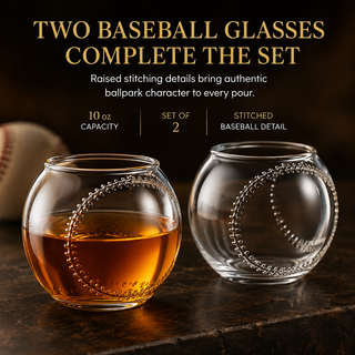 Baseball Themed Whiskey Decanter Set 20OZ Bat Shaped Decanter With 2 11OZ Glasses Perfect Birthday G