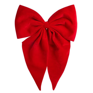 29" Red Velvet Bow Ornament - Boutique Bella BellaBOW