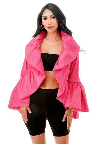Electric Bloom Ruffle Duster