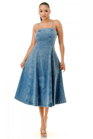 The Weekend Belle Dress - Denim