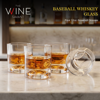 Baseball Whiskey Glasses Premium Barware Gift Elegant Drinkware Collection