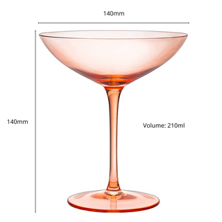 Champagne Coupes 12OZ By Colorful Champagne Glasses Prosecco Mimosa Glasses Set Cock