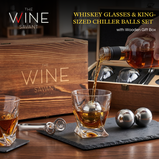 Whiskey Stones Glasses Gift Set Premium Barware Gift Elegant Drinkware Collection