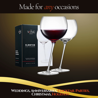 Tipsy Wine Glasses Set Of 2 15 5OZ Unique Tilted Stemless Wine Glasses For Red Or White Wine Funny N