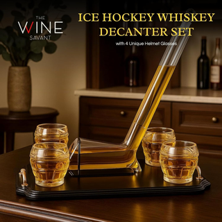 Ice Hockey Whiskey Decanter Premium Barware Gift Elegant Drinkware Collection