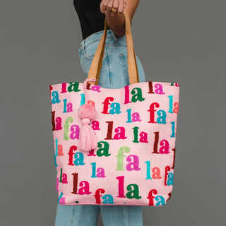 Pink & Multicolored Fa La La Tote