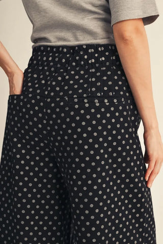 Midnight Dot Wide Leg Pants