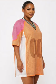Street Glam Rhinestone Jersey Dress