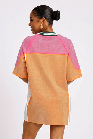 Street Glam Rhinestone Jersey Dress