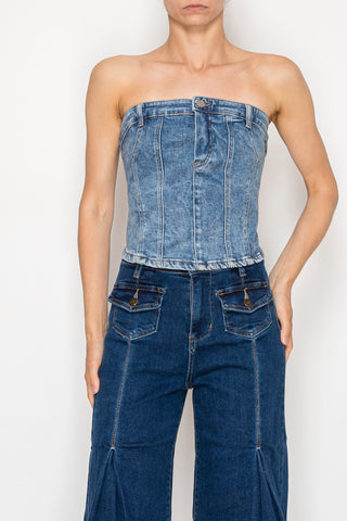 Blue jean Baby Tube Top