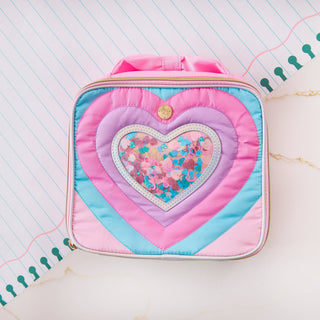 "Taylor" Quilted Hearts Confetti Lunchbox