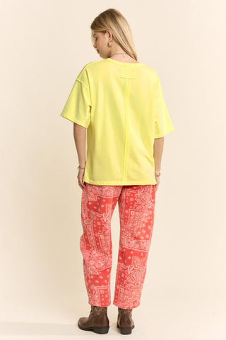 Yellow Purrs & Petals Graphic Tee