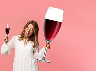 Worlds Largest Giant Wine Glass 32 Inches 11 Gallons Huge Stemware Clear Decorative Hand Blown Glass