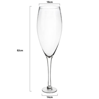 Worlds Largest Giant Wine Glass 32 Inches 11 Gallons Huge Stemware Clear Decorative Hand Blown Glass