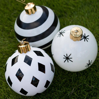 8" Mini Black and White Trio