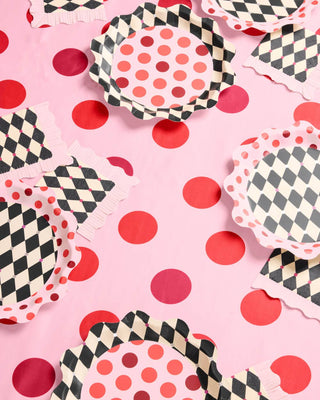 Circus Tablecloth | Pink Polka Dot Carnival Party Decor