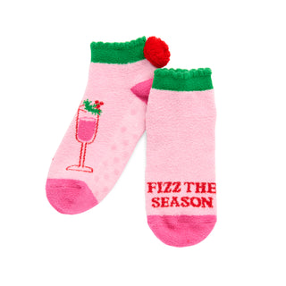 Fizz the Season Champagne Pom-Pom Socks