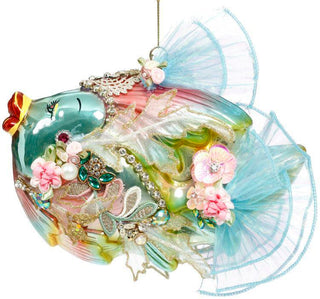 Jewel of the Sea Fish Ornament -Turquoise