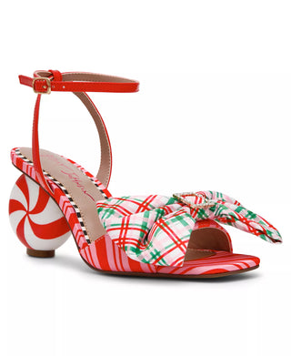Betsey Johnson Rudolph Square Toe Ankle Strap Sandals