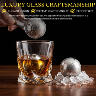 Whiskey Stones Glasses Gift Set Premium Barware Gift Elegant Drinkware Collection