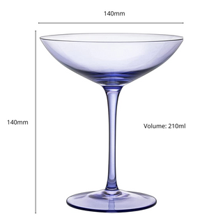 Lavender Champagne Coupes 12OZ Set Of 6 By Colored Champagne Glasses Prosecco Mimosa