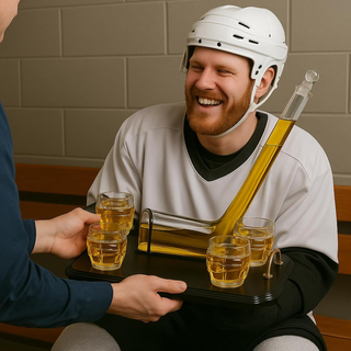 Ice Hockey Whiskey Decanter Premium Barware Gift Elegant Drinkware Collection