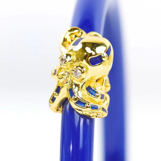 Budhagirl Fauna Octopus All Weather Bangle® (AWB®) - Lapis
