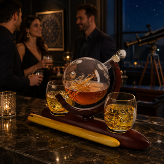 Rocket Whiskey Decanter Set Premium Barware Gift Elegant Drinkware Collection
